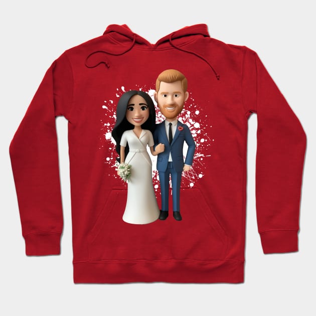 Prince Harry And Meghan Markle Hoodie by k9-tee